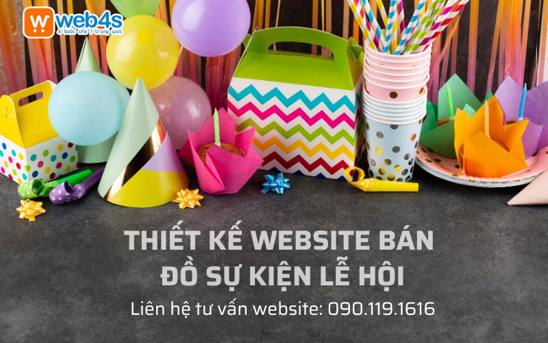 Thiết kế website b&aacute;n đồ sự kiện lễ hội 